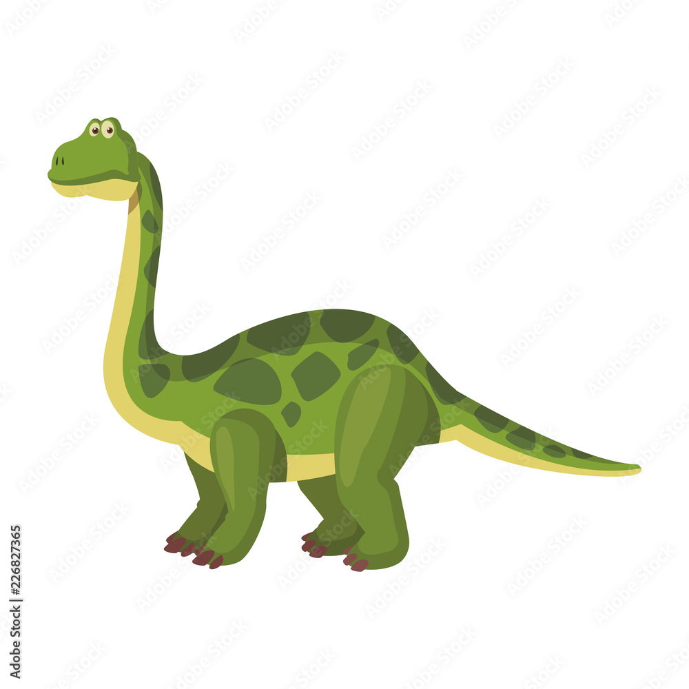 Fototapeta premium Brontosaurus dinosaur cartoon