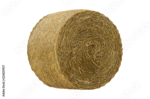 Round hay bale photo
