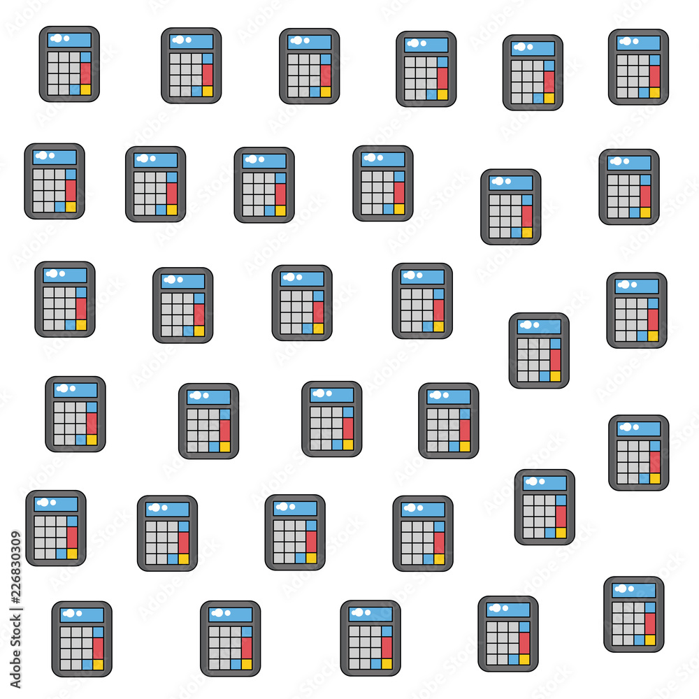 Calculator pattern background Calculator pattern background