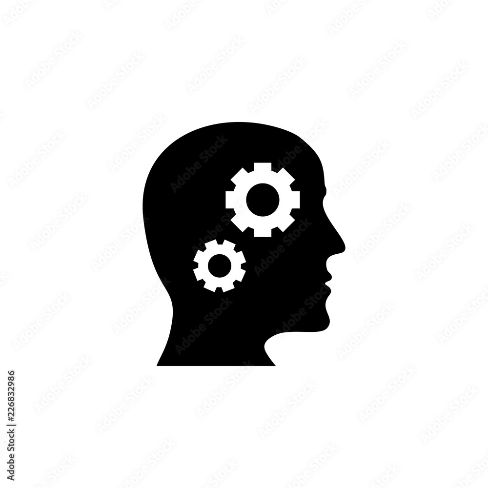 Head, think, gears icon. Element of training, seminar. Premium quality graphic design icon. Signs and symbols collection icon for websites, web design, mobile app Head, think, gears icon. Element of training, seminar. Premium quality graphic design icon. Signs and symbols collection icon for websites, web design, mobile app