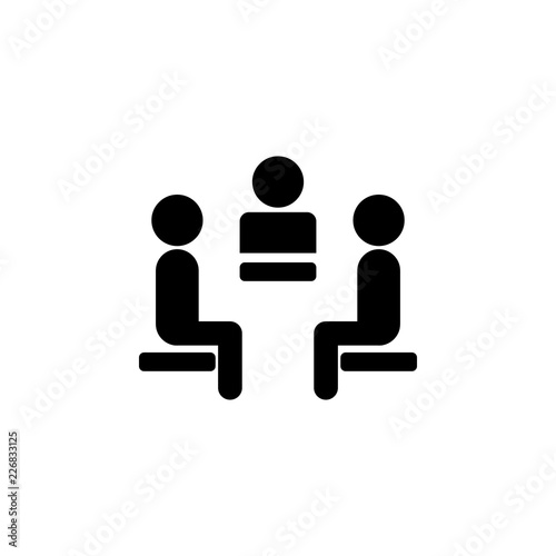 Teacher and discussion of two opponents icon. Element of training, seminar. Premium quality graphic design. Signs and symbols collection icon for websites, web design, mobile app