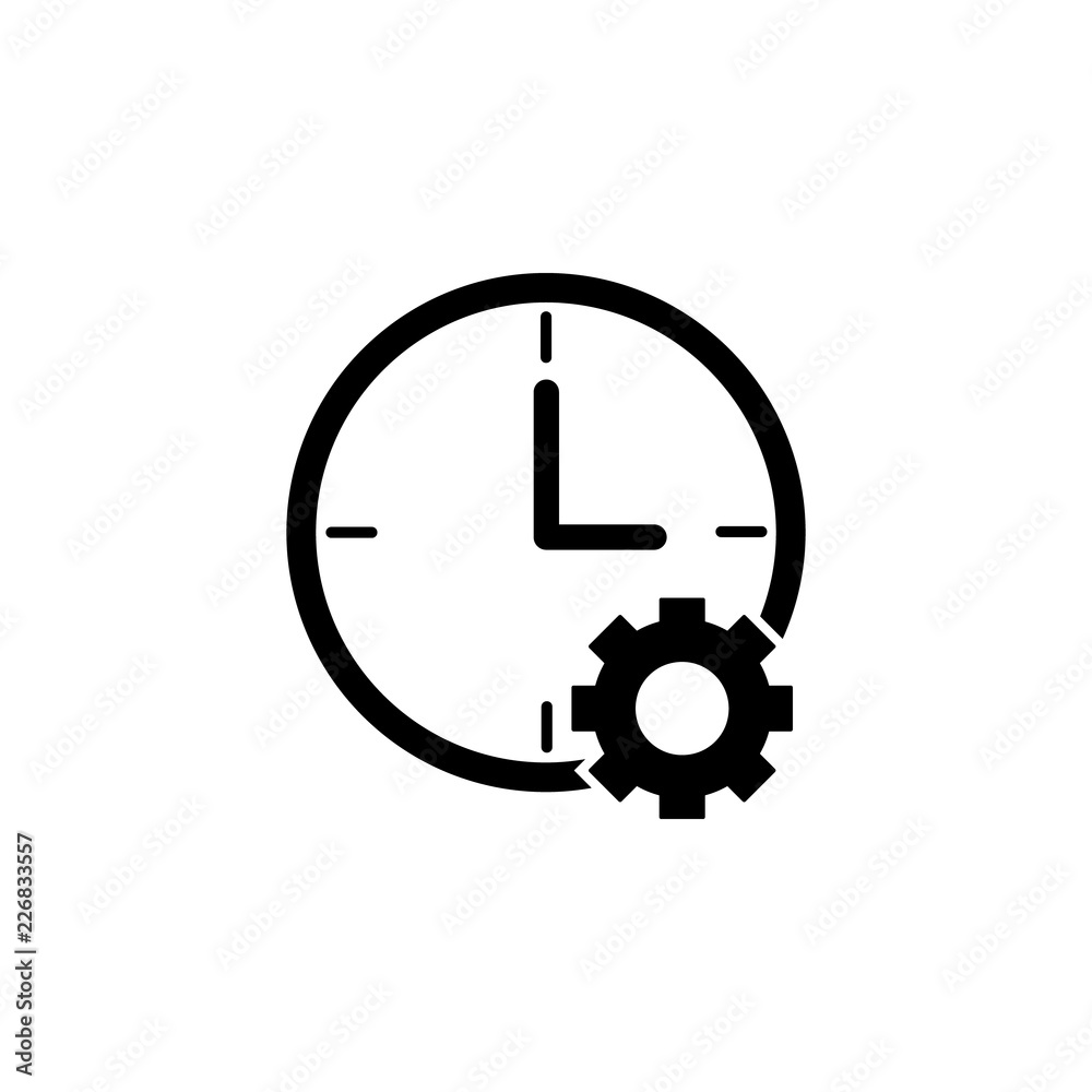 Clock, gear icon. Element of training, seminar. Premium quality graphic design icon. Signs and symbols collection icon for websites, web design, mobile app Clock, gear icon. Element of training, seminar. Premium quality graphic design icon. Signs and symbols collection icon for websites, web design, mobile app