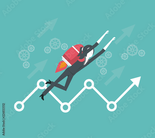 Tableau sur toile business leader and high achiever