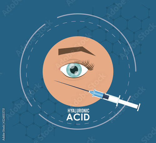 hyaluronic acid filler injection infographic flyer