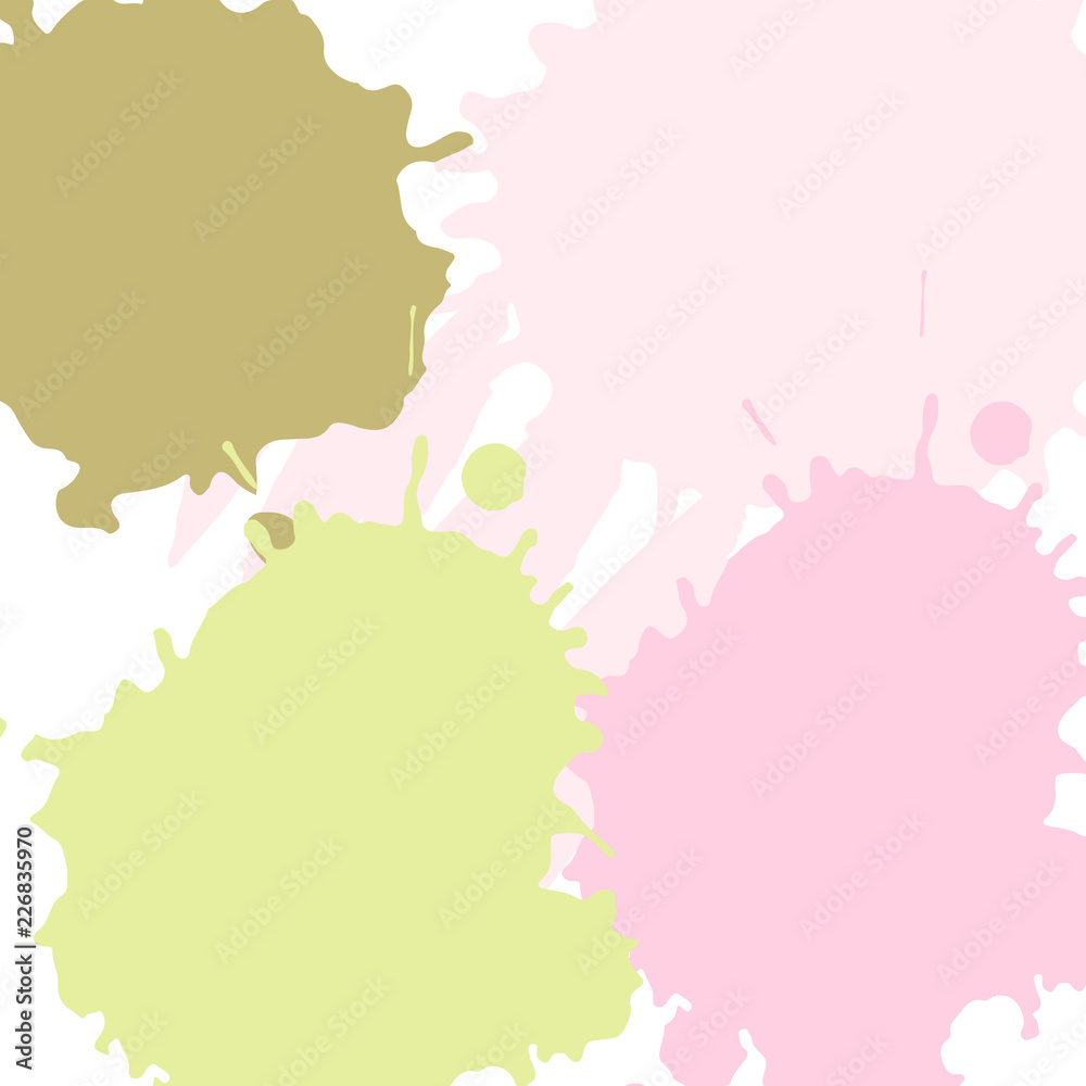 Fototapeta premium illustration. Background of multi-colored blots of ink