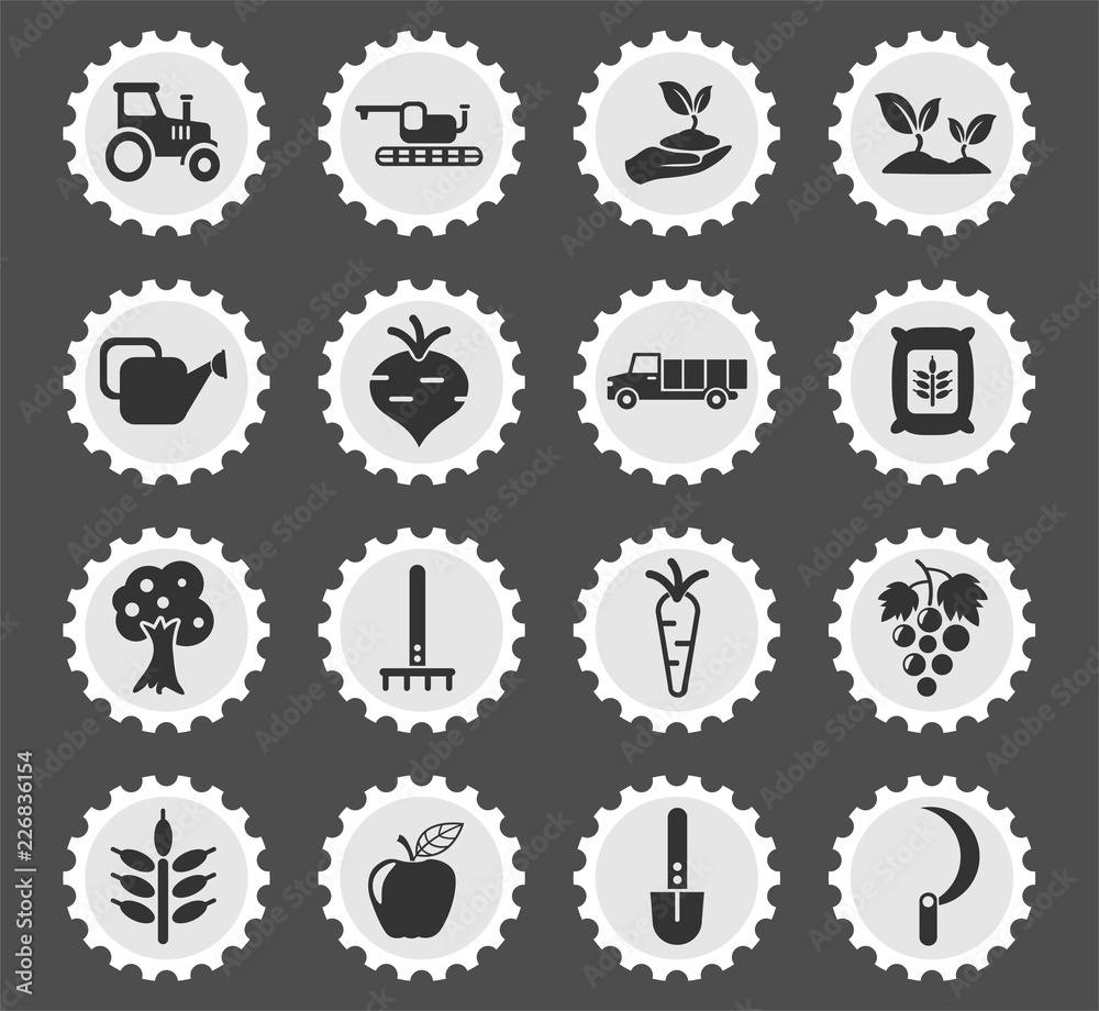 agricaltural icon set agricaltural icon set