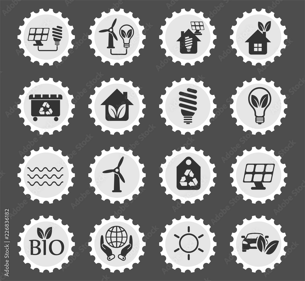 alternative energy icon set alternative energy icon set