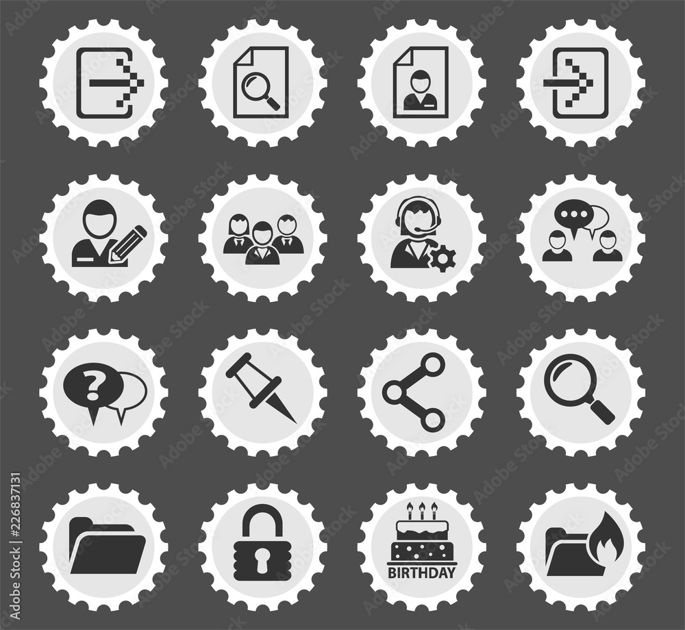forum interface icon set forum interface icon set