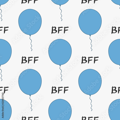 Best friends forever. Cute seamless pattern for children.