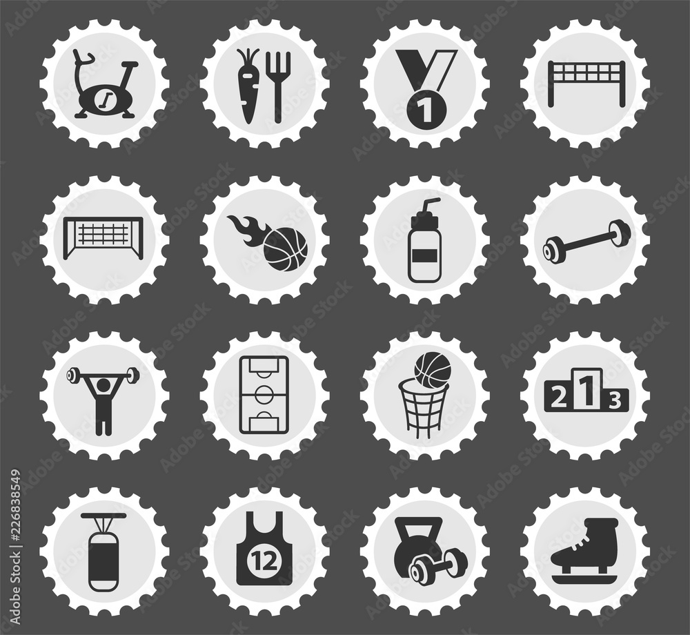 sport icon set