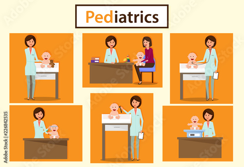 Pediatric Department. Pediatrician Consultation.