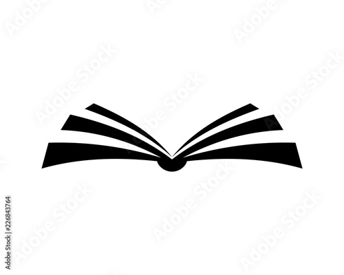 Education Open Book Sign Symbol Icon Logo Vector