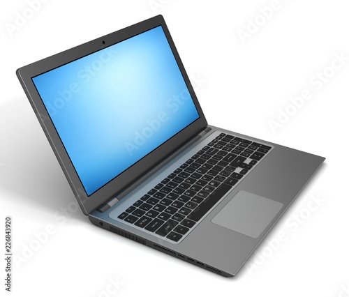 Wallpaper Mural laptop computer single 3d illustration Torontodigital.ca