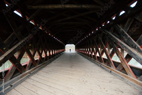 Sachs Covered Bridge in Gettysburg, Pennsylvania on a Moody Day