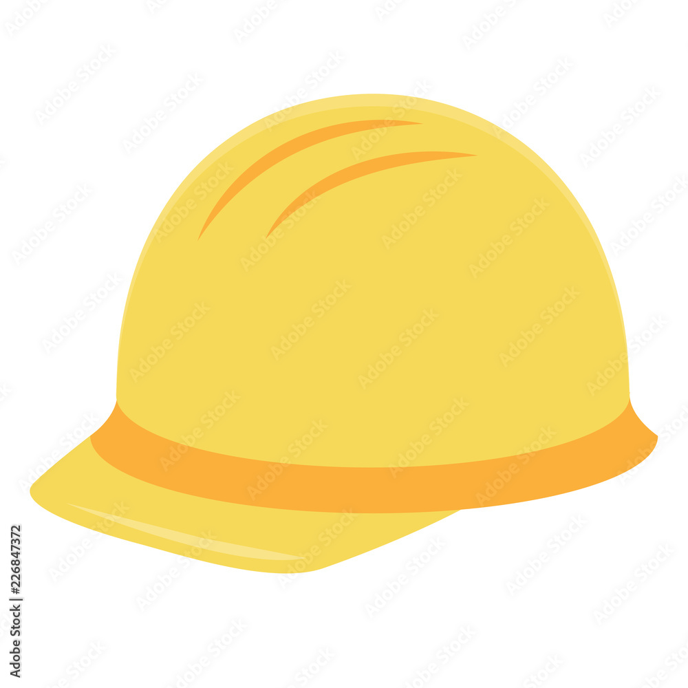 Helm Arbeit Icon Flat Design Vektor Grafik Illustration isoliert auf weißem Hintergrund Helm Arbeit Icon Flat Design Vektor Grafik Illustration isoliert auf weißem Hintergrund
