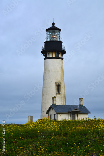 Yaquina Head lighthouse on Oregon coast