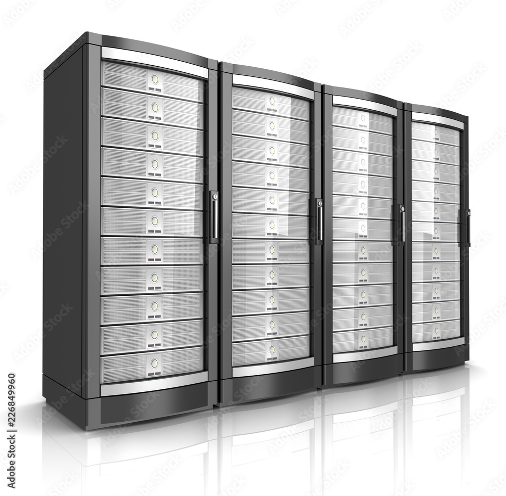 network workstation servers 3d illustration network workstation servers 3d illustration