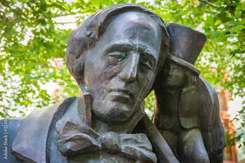 Canvas Print Statue of The Writer Hans Christian Andersen in Bratislava, Slovakia