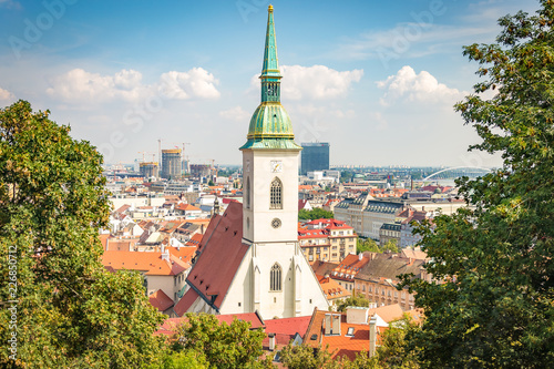Obraz na płótnie Bratislava Cityscape w salonie