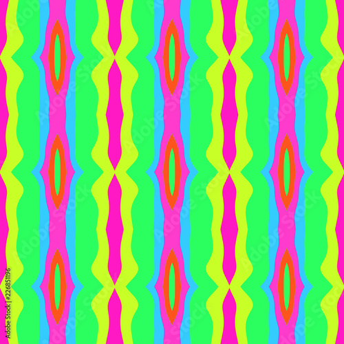 Seamless background pattern with a variety of multicolored lines.