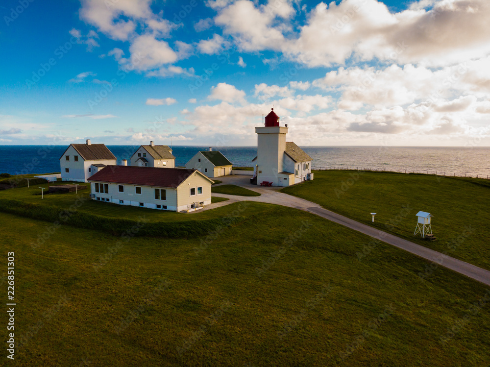 Obrestad lighthouse in Norway. Obrestad lighthouse in Norway.