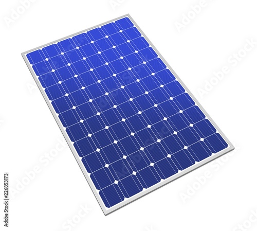 solar panel concept 3d illustration