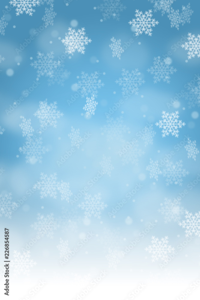 Weihnachten Hintergrund Schnee Karte Weihnachtskarte Dekoration Schneeflocke Hochformat Textfreiraum Copyspace