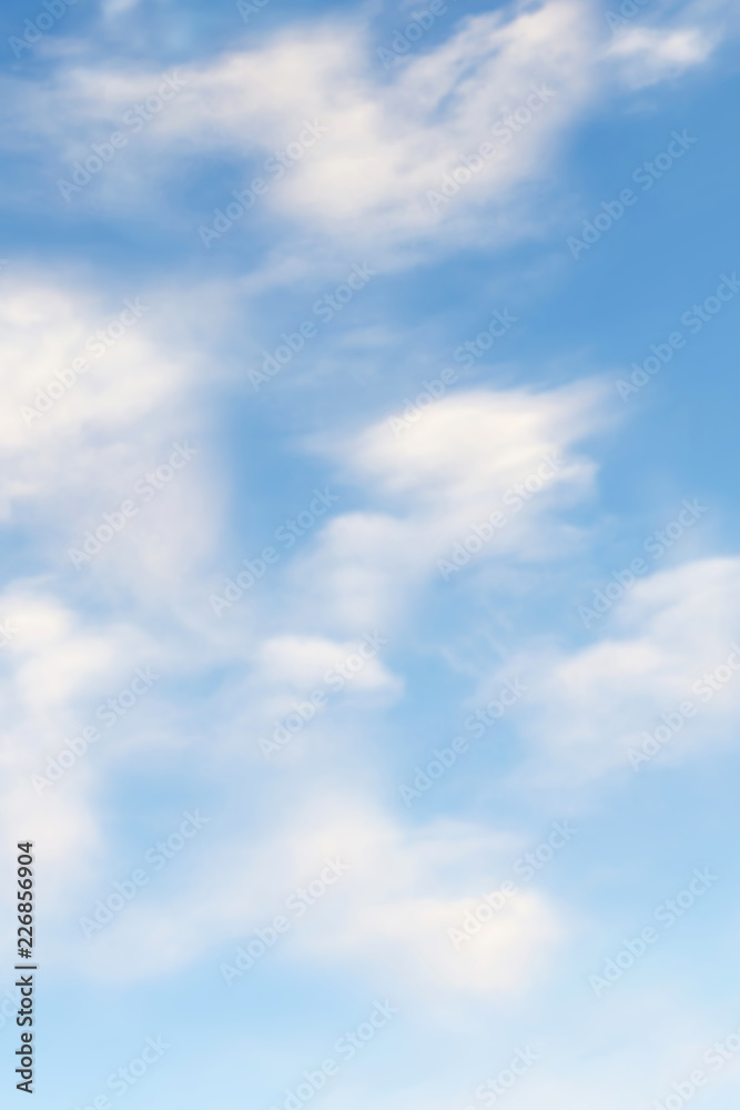 Fototapeta premium 3d rendering of blue sky with white clouds
