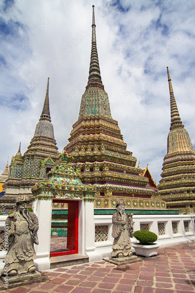 Chedis of the Four Kings at Wat Pho in Bangkok Chedis of the Four Kings at Wat Pho in Bangkok