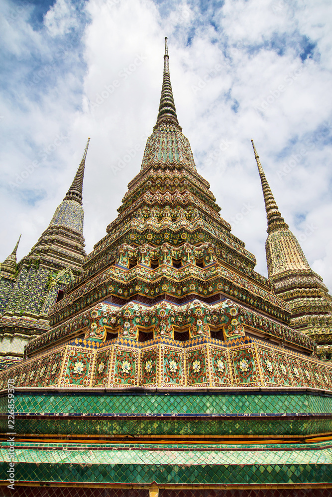 Phra Maha Chedi Si Rajakarn at Wat Pho in Bangkok