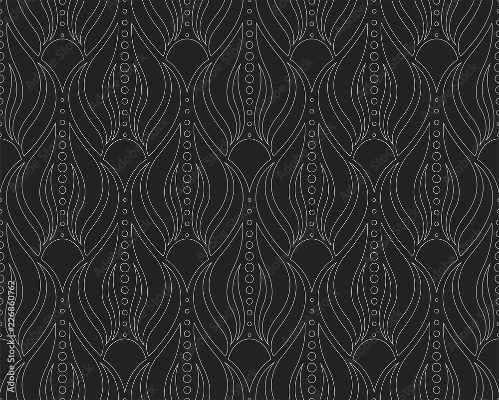 Fototapeta premium Vintage Seamless Geometric Pattern. Abstract Vector Background. Art Deco Texture.