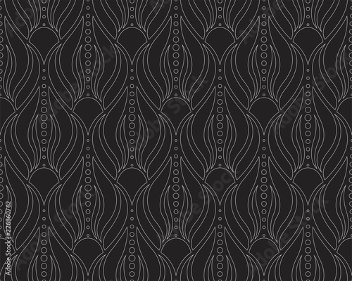 Vintage Seamless Geometric Pattern. Abstract Vector Background. Art Deco Texture.