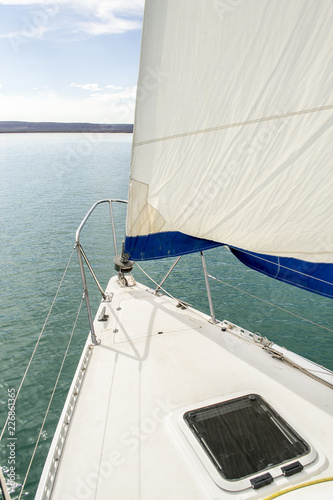 yacht in the sea