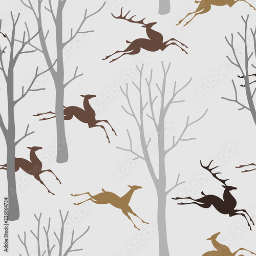 Deers in forest