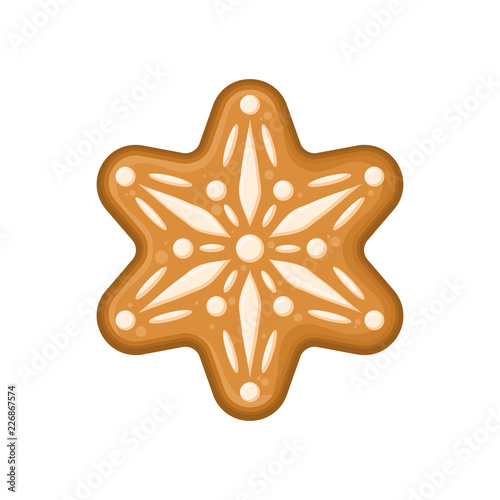 Gingerbread snowflake