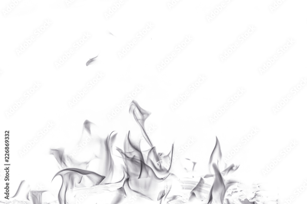 Abstract fire on white background Abstract fire on white background