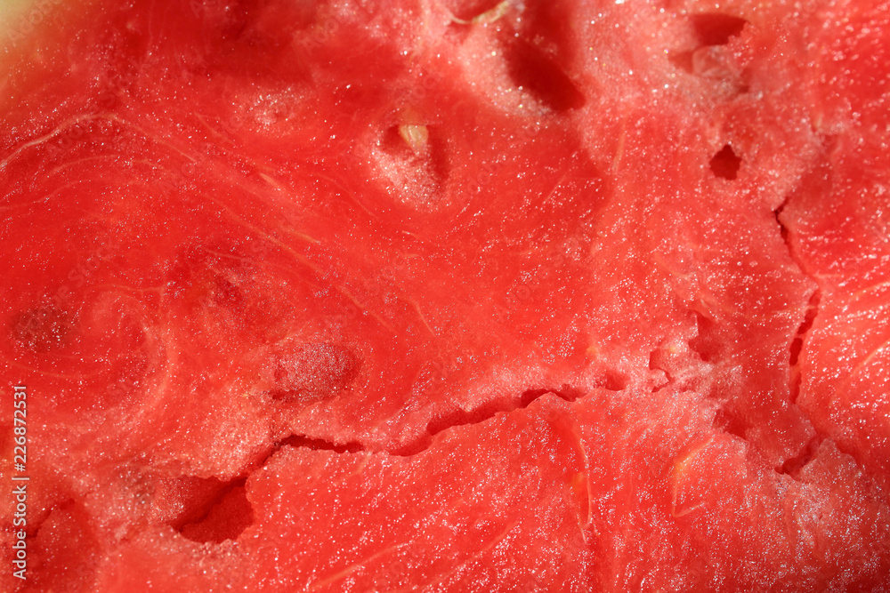 Ripe red watermelon. Close-up. Background. Texture. Ripe red watermelon. Close-up. Background. Texture.