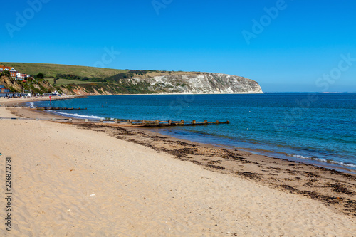 Swanage Beach Dorset England UK © Ian Woolcock