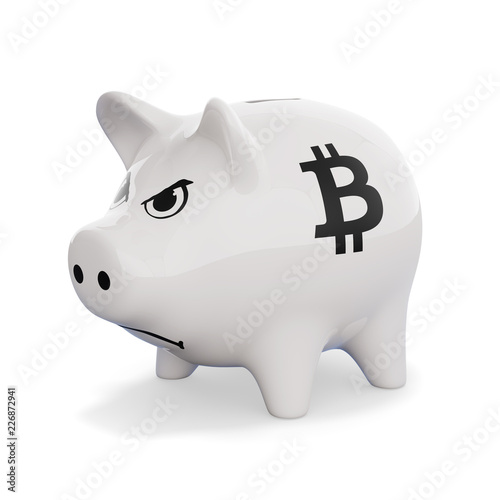 Angry Bitcoin Piggy Bank