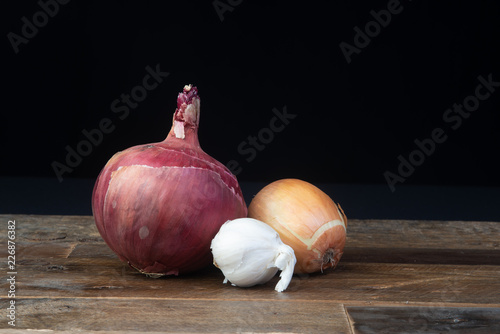 Garlic, Red Onion, Yellow Onion