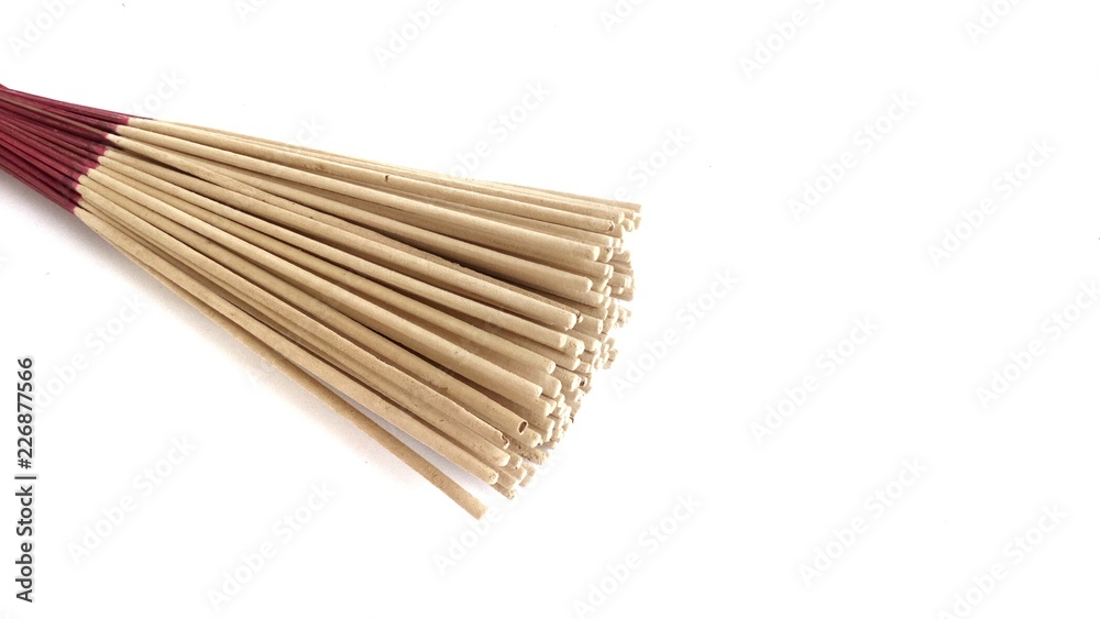 Incense for use in Buddhism...white background. Incense for use in Buddhism...white background.