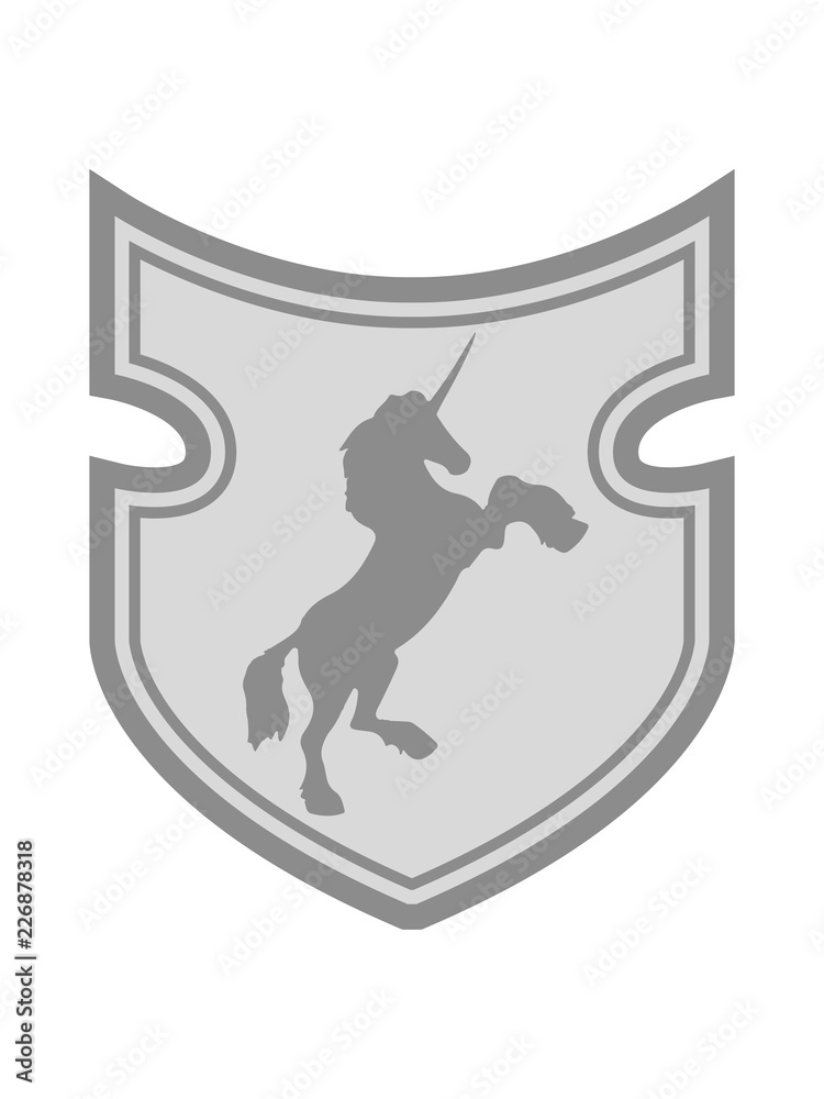 wappen schild design glücklich stehend einhorn pferd horn unicorn fabelwesen pony reiten mädchen comic cartoon clipart wappen schild design glücklich stehend einhorn pferd horn unicorn fabelwesen pony reiten mädchen comic cartoon clipart