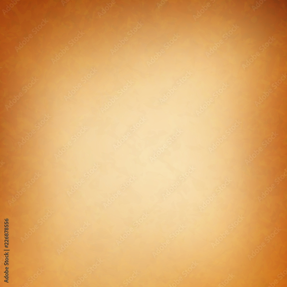 Beautiful grunge backdrop. Light brown-golden texture. Old background.Vector. Eps10.