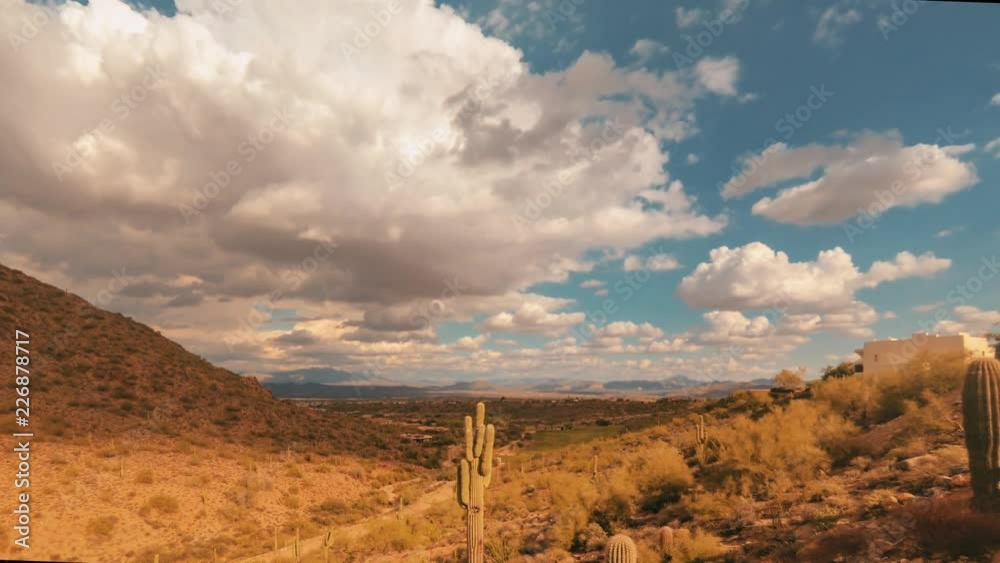Desert Timelapse Fountain Hills, Arizona,USA 4K