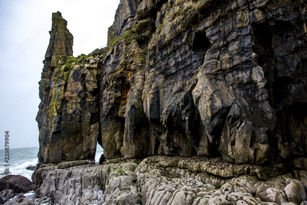 sea cliffs in wales