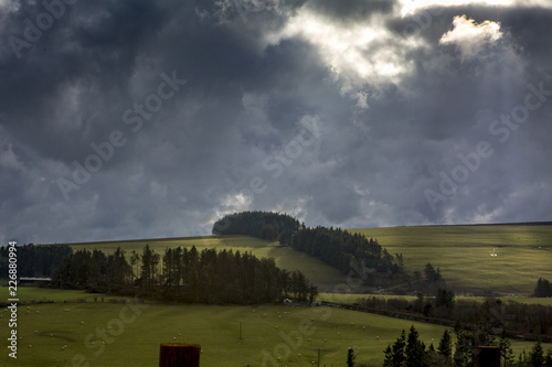 landscape with clouds