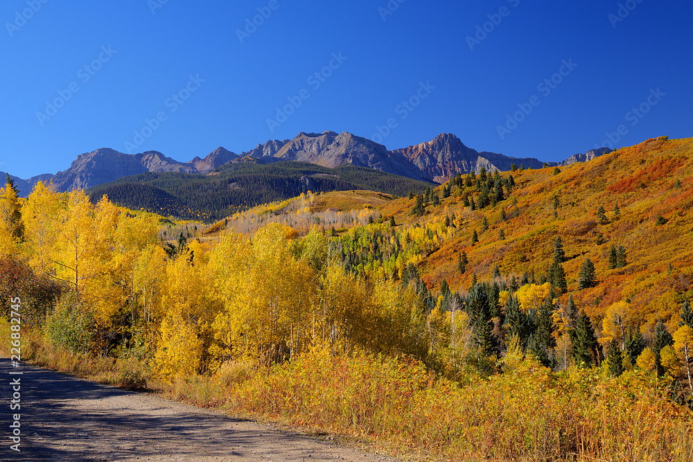 Million Dollar Road in Autumn Colors