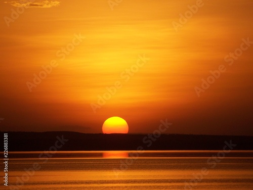 Fototapeta Naklejka Na Ścianę i Meble -  Sunset over Lake Langano, Ethiopia
