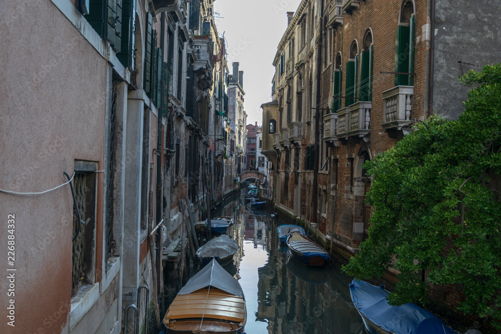  Beautiful view of a canal in venice