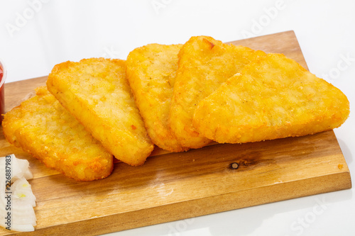 Potato cutlet with onion